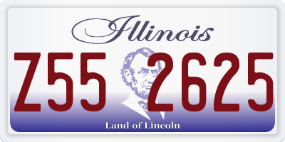 IL license plate Z552625