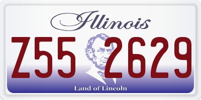 IL license plate Z552629