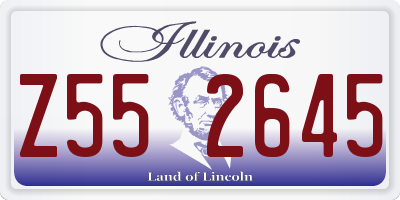 IL license plate Z552645