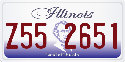 IL license plate Z552651