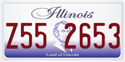 IL license plate Z552653