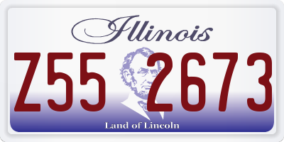 IL license plate Z552673
