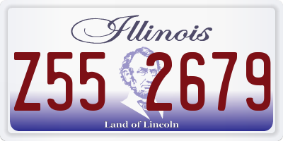 IL license plate Z552679