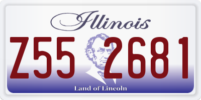 IL license plate Z552681