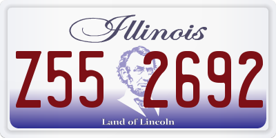 IL license plate Z552692