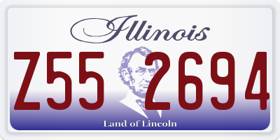 IL license plate Z552694