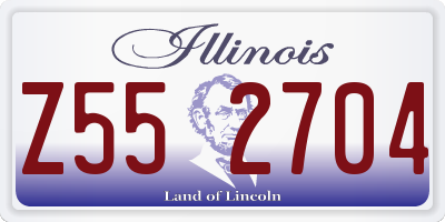 IL license plate Z552704