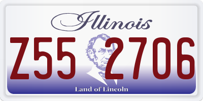 IL license plate Z552706