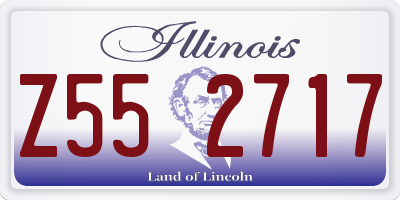 IL license plate Z552717