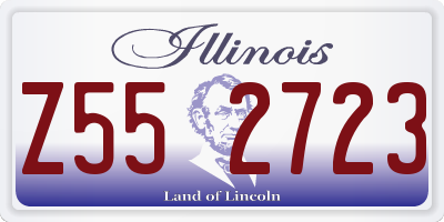 IL license plate Z552723