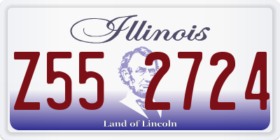 IL license plate Z552724