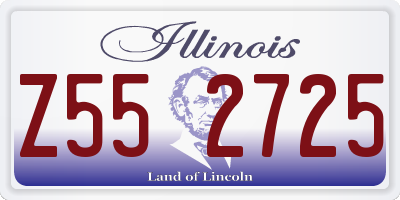 IL license plate Z552725
