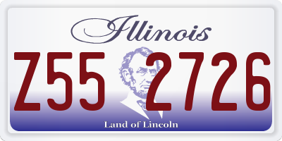 IL license plate Z552726