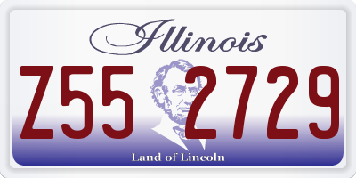 IL license plate Z552729