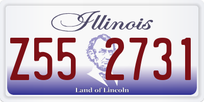 IL license plate Z552731
