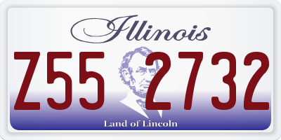 IL license plate Z552732