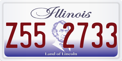 IL license plate Z552733
