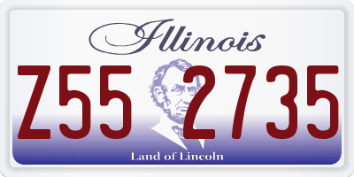 IL license plate Z552735