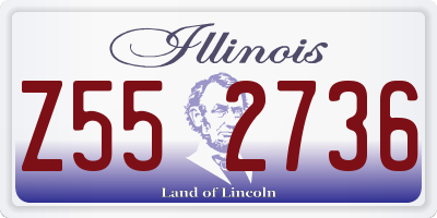 IL license plate Z552736