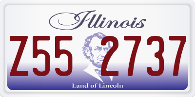 IL license plate Z552737