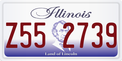 IL license plate Z552739