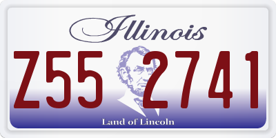 IL license plate Z552741