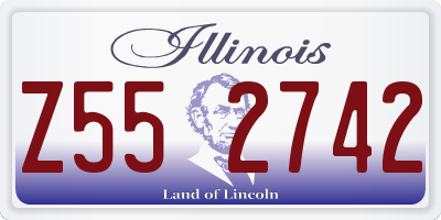 IL license plate Z552742