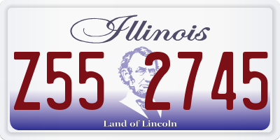 IL license plate Z552745
