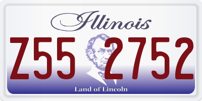 IL license plate Z552752
