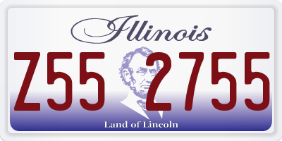 IL license plate Z552755