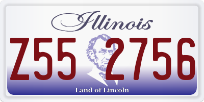 IL license plate Z552756