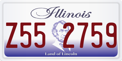 IL license plate Z552759