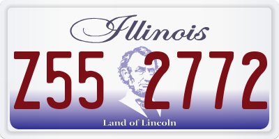 IL license plate Z552772