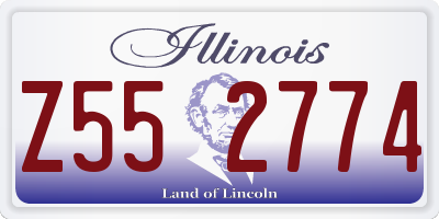 IL license plate Z552774