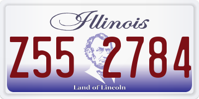 IL license plate Z552784