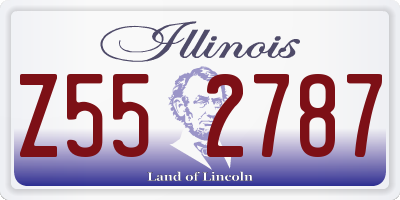 IL license plate Z552787