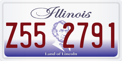 IL license plate Z552791