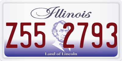 IL license plate Z552793
