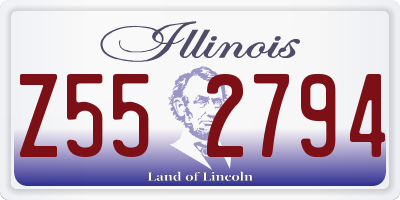 IL license plate Z552794