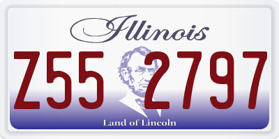 IL license plate Z552797