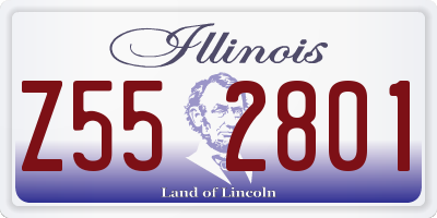 IL license plate Z552801