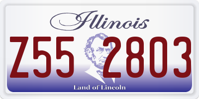 IL license plate Z552803