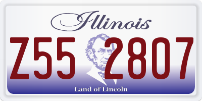 IL license plate Z552807