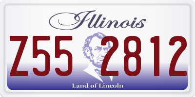 IL license plate Z552812