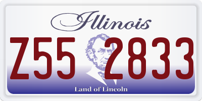 IL license plate Z552833