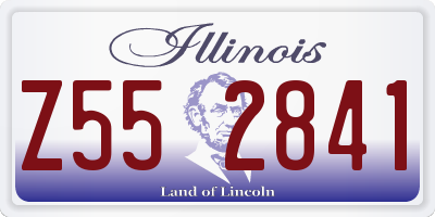 IL license plate Z552841