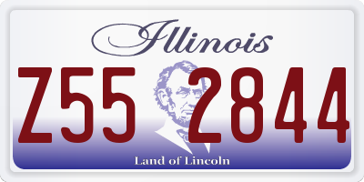 IL license plate Z552844