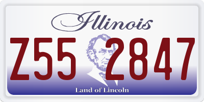 IL license plate Z552847