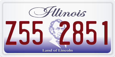 IL license plate Z552851