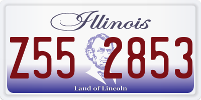 IL license plate Z552853